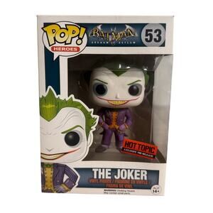 Funko Pop Heros Batman Arkham Asylum The Joker 53 Hot Topic Exclusive PreRelease